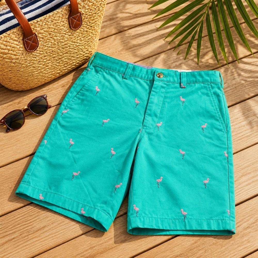 Club Room Green Flamingo Novelty Chino